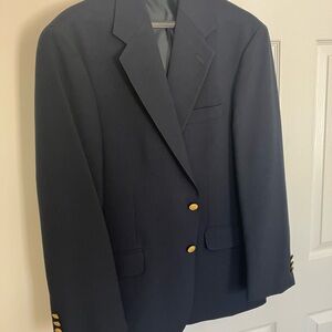 Classic Navy Blazer with Gold Buttons